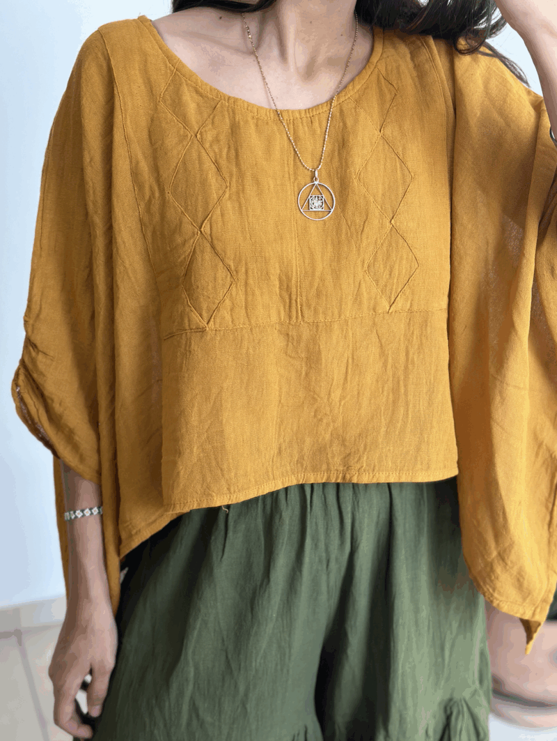 Blusa Arrecife Mostaza - Imagen 3